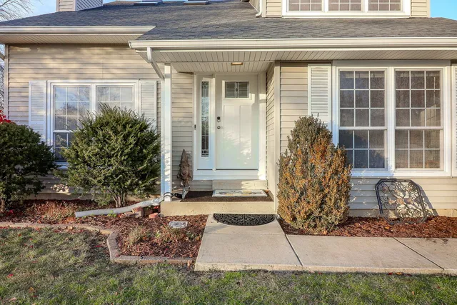 a front view of a house