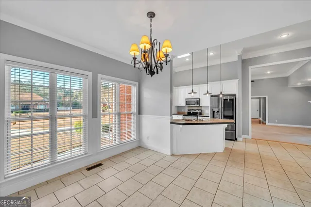 a view of an entryway with a window