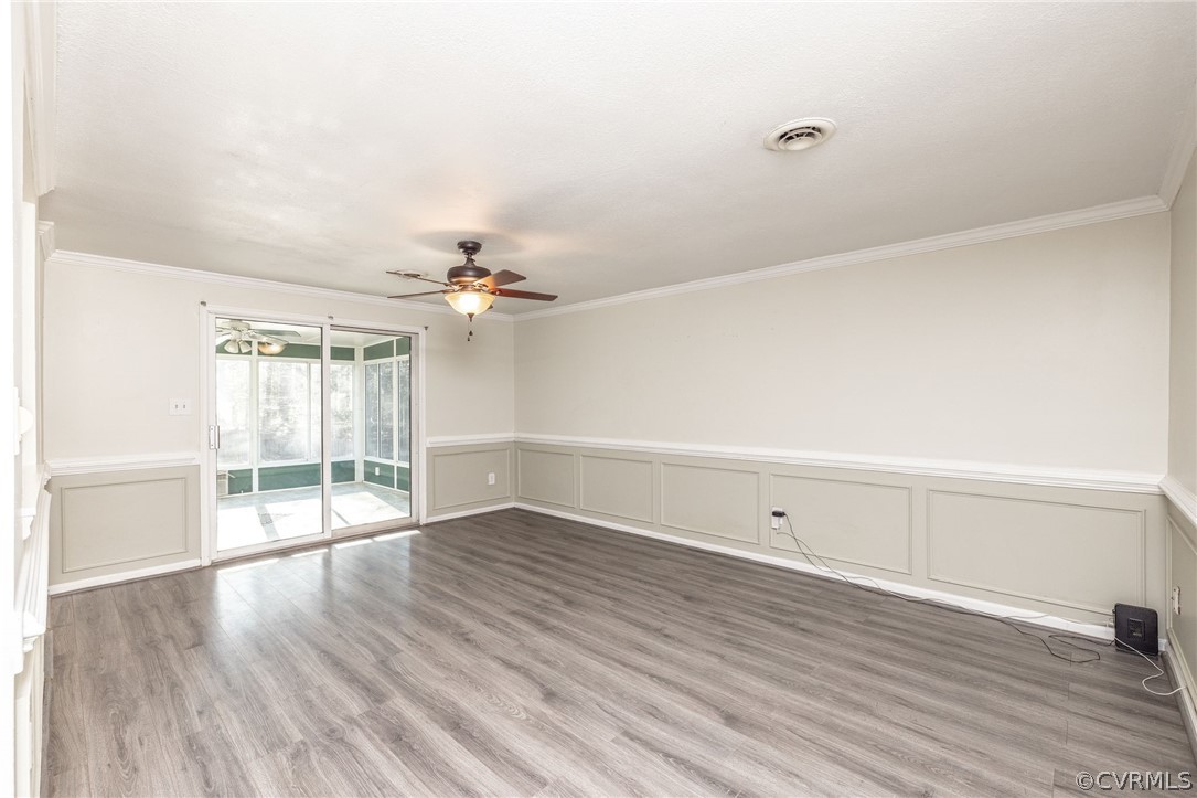10112 Ridgerun Road Chesterfield, VA 23832 - Photo 11 of 27 wooden floor in an empty room with a window