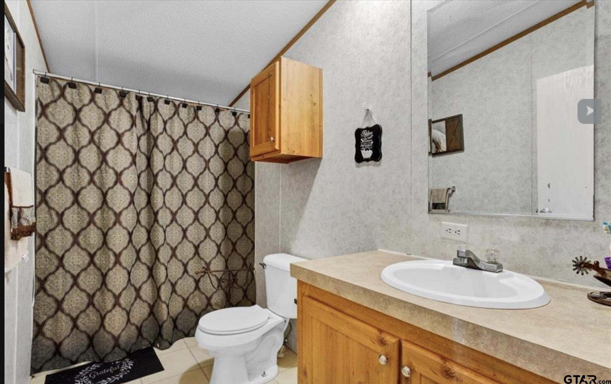 865 County Road Saltillo, TX 75478 - Photo 9 of 22 a bathroom with a sink and a mirror