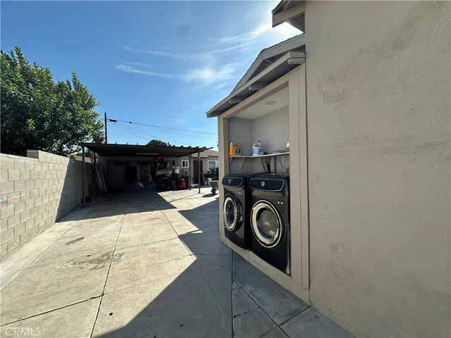 a view of storage and utility room
