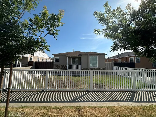 a view of a house with a deck