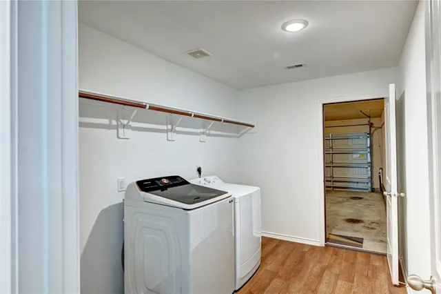 a room with storage and utility