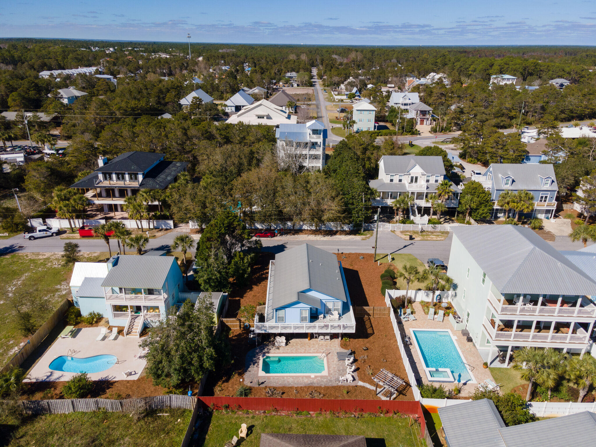 80 Buddy Street Santa Rosa Beach, FL 32459 - Photo 39 of 46 an aerial view of residential houses with outdoor space