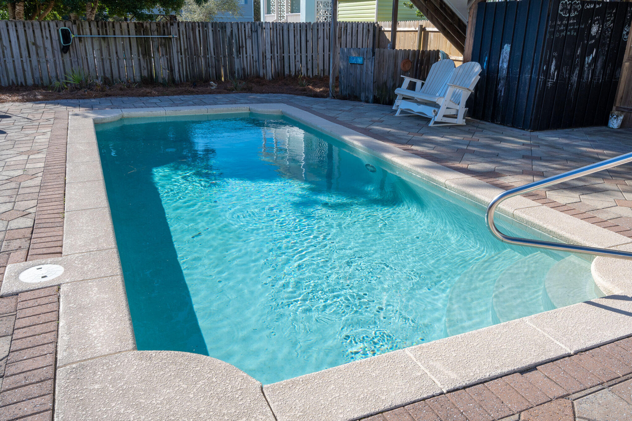 80 Buddy Street Santa Rosa Beach, FL 32459 - Photo 5 of 46 a view of a backyard with wooden fence