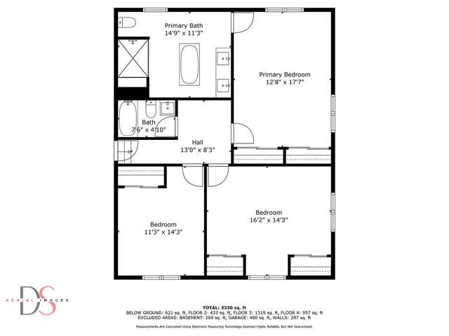 a picture of a rug with a white wall and a picture