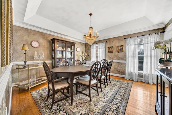 a kitchen with lots of counter top space