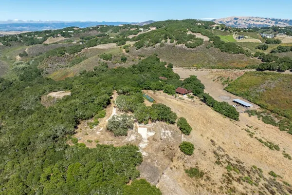an aerial view of forest