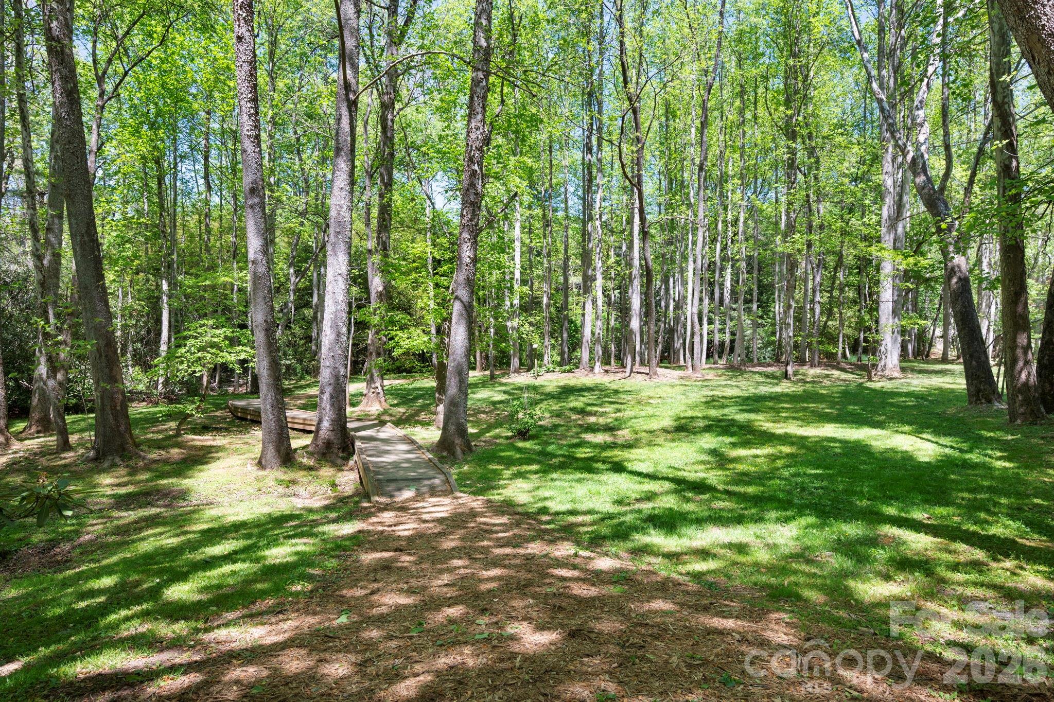 4 Fitzgerald Road Black Mountain, NC 28711 - Photo 28 of 43 a backyard of a house with lots of green space