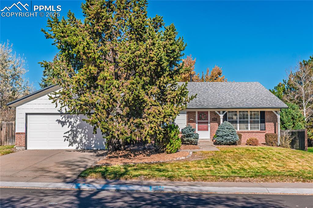 422 Saddlemountain Road Colorado Springs, CO 80919 - Photo 2 of 30 a front view of a house with garden