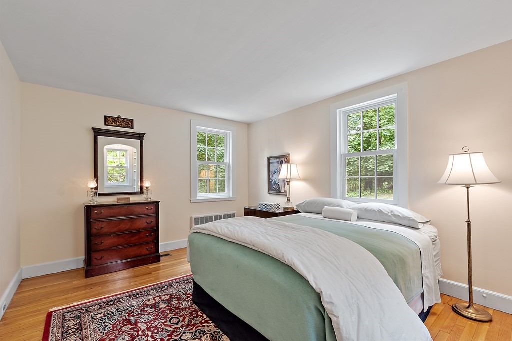 23 Bennington Road Lexington, MA 02421 - Photo 19 of 42 a bedroom with a bed and wooden floor