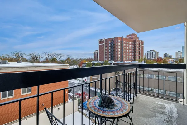 a view of a balcony