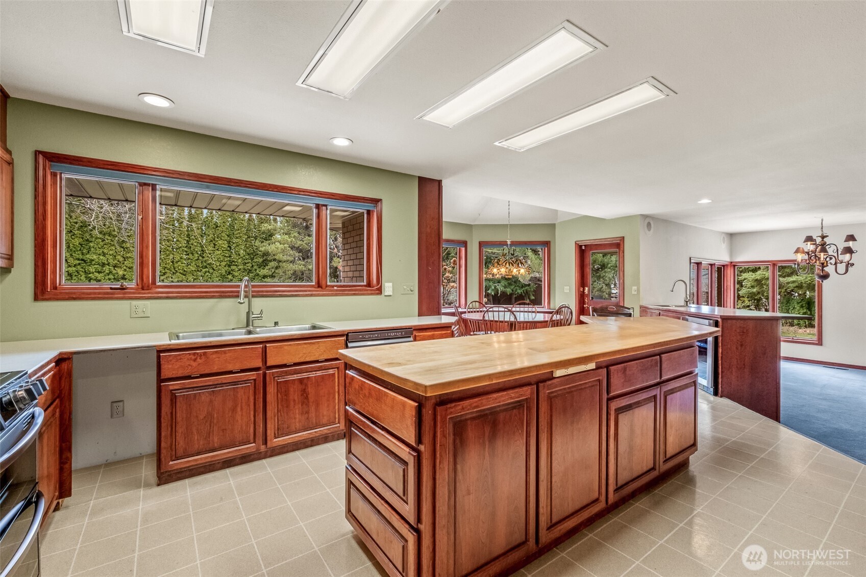 810 D Street Southwest Ephrata, WA 98823 - Photo 16 of 40 a kitchen with a stove sink and a large window