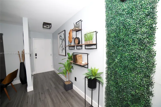 view of living room with furniture and a potted plant