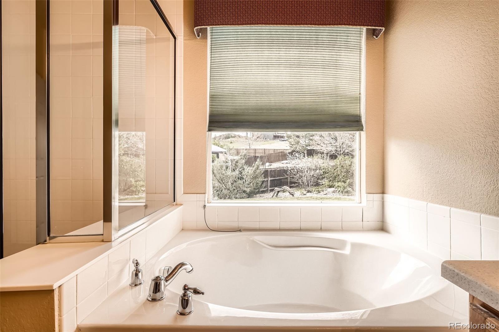 1978 Granger Circle Castle Rock, CO 80109 - Photo 19 of 31 a white bath tub sitting in a bathroom next to a window