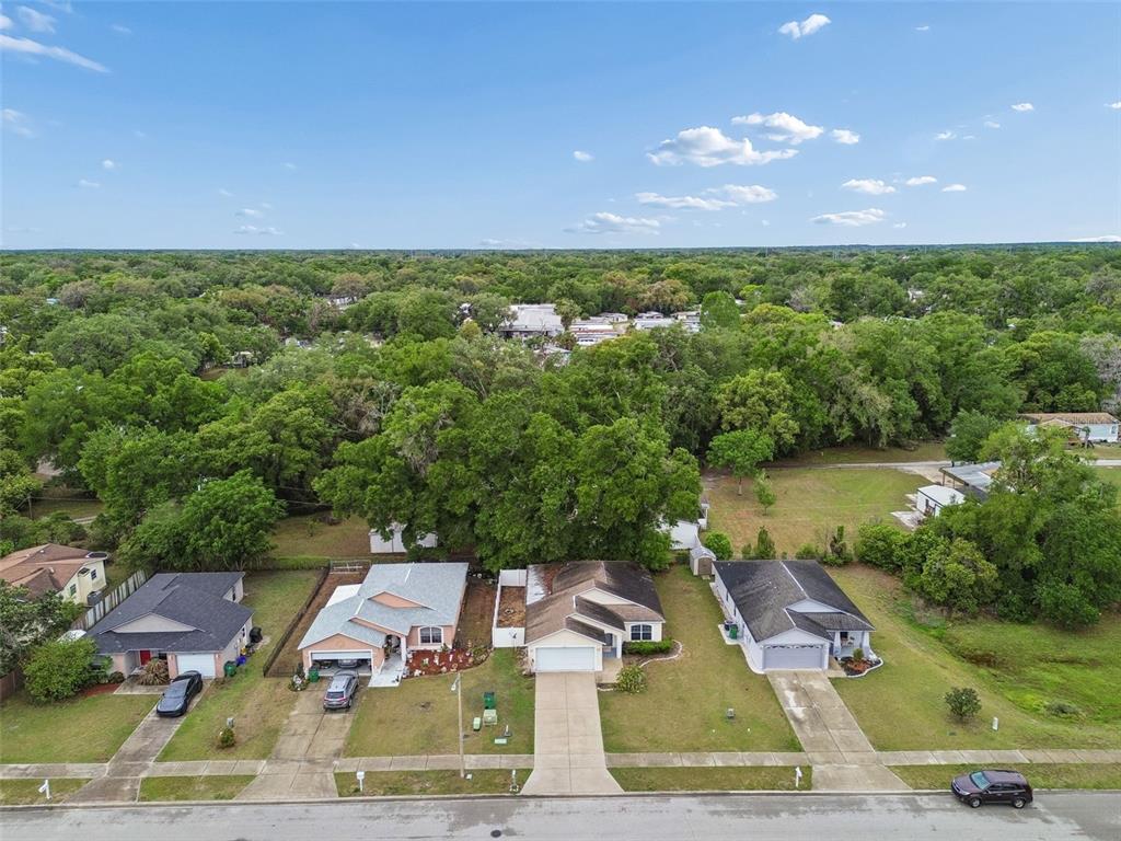 4631 Eagle Ranch Drive Zephyrhills, FL 33542 - Photo 46 of 58 an aerial view of residential houses with outdoor space and street view