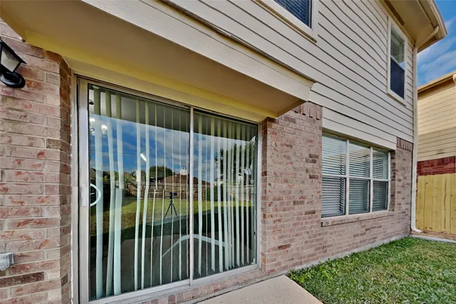 a view of a backyard with a garden