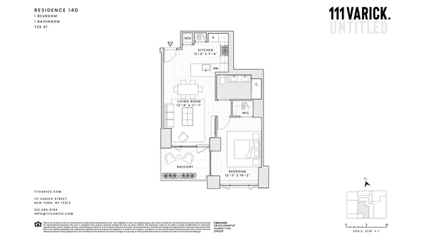 $9,750 | 111 Varick Street, Unit 14D | Hudson Square