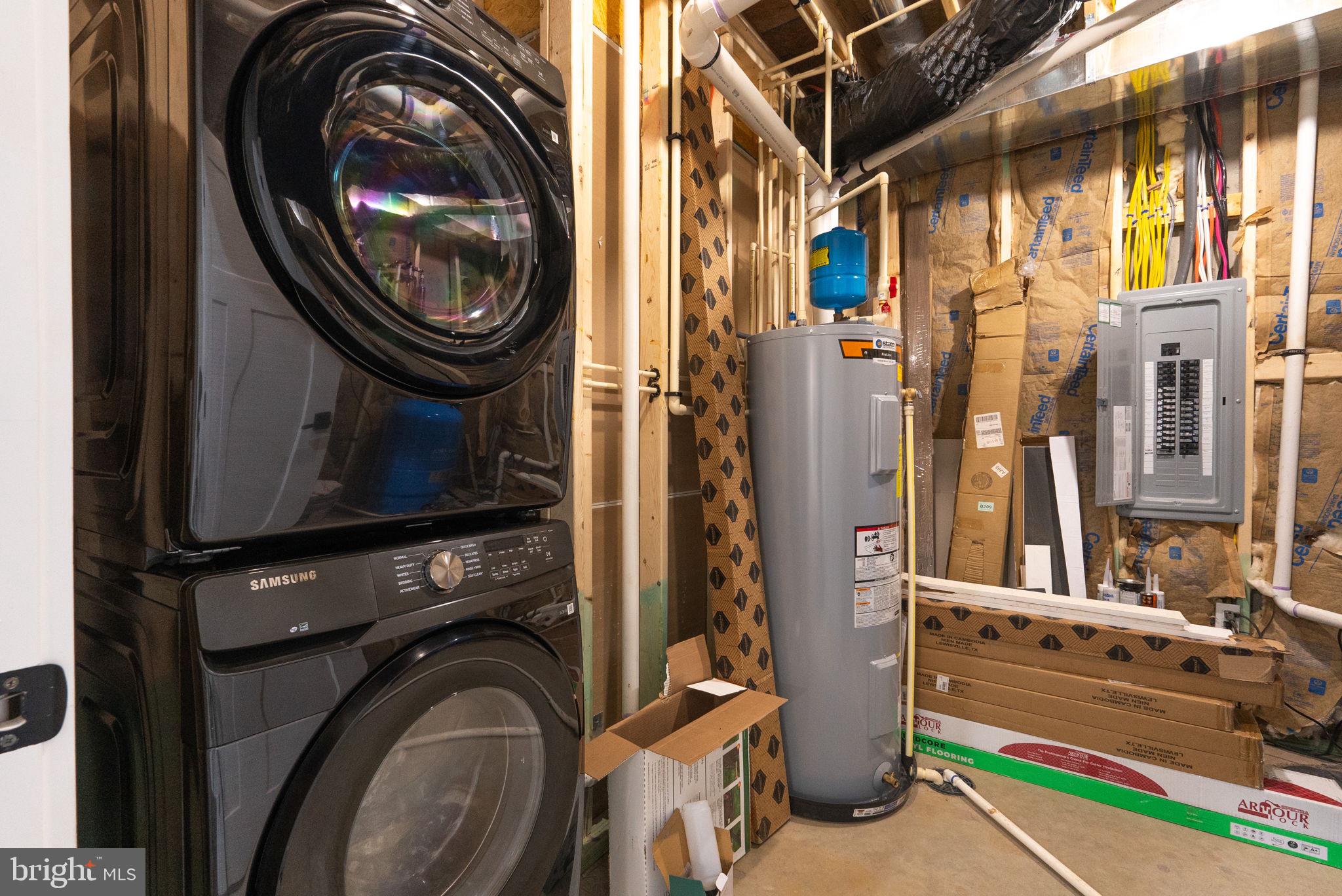 4769 Blue Mountain Road Linden, VA 22642 - Photo 25 of 36 a view of a storage & utility room with a washer and dryer