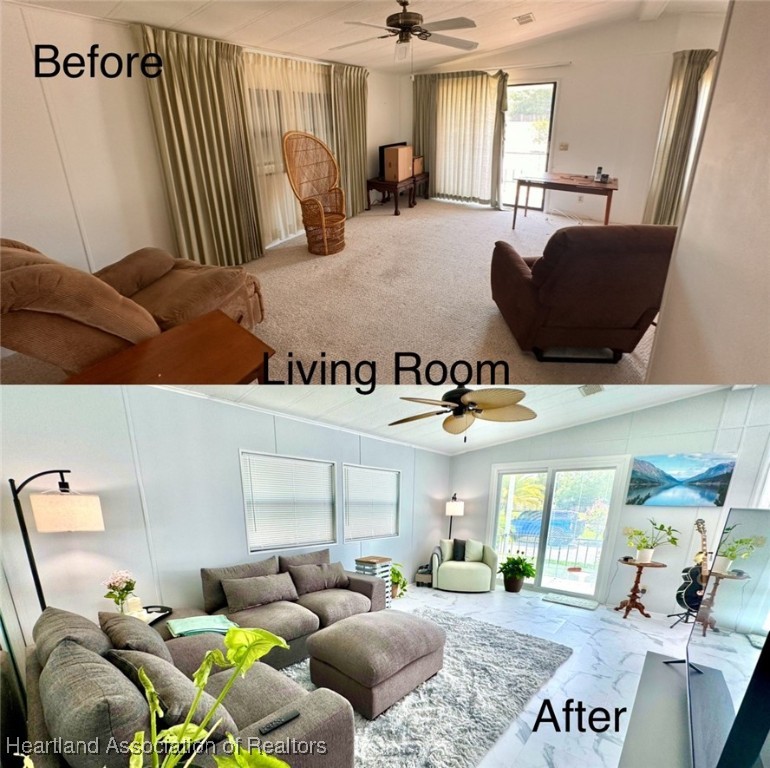 2940 Louis Street Sebring, FL 33872 - Photo 14 of 47 a living room with furniture and a mirror