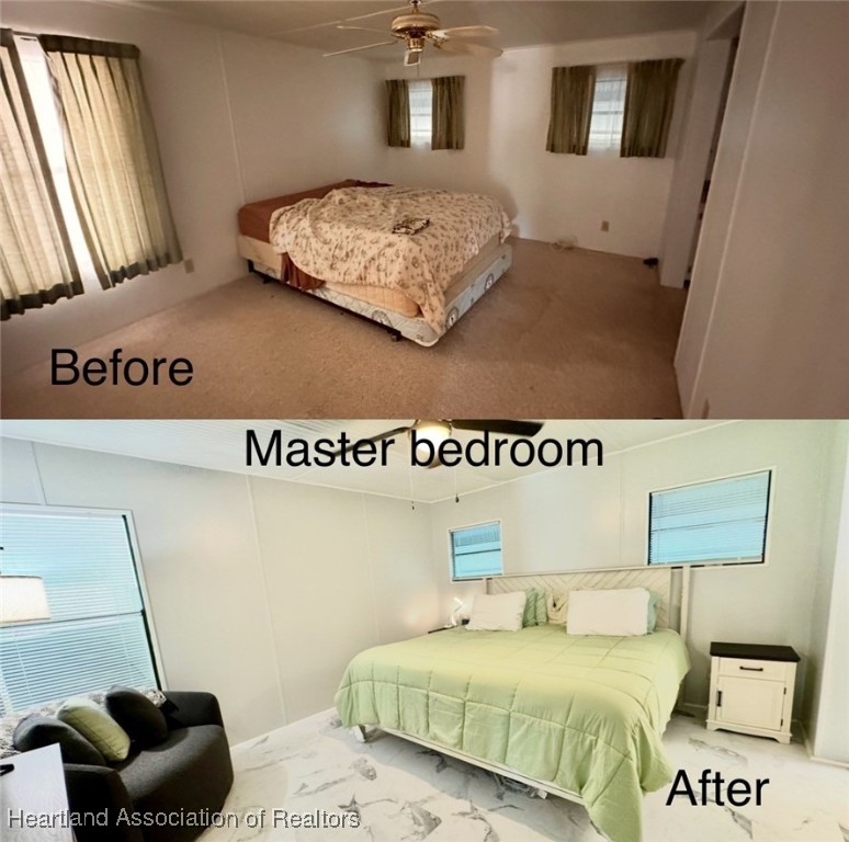 2940 Louis Street Sebring, FL 33872 - Photo 23 of 47 a bedroom with a bed and a couch