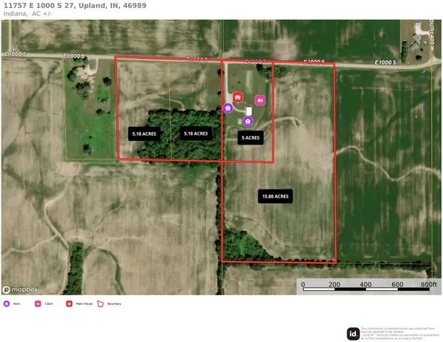 $264,900 | 11757 East 1000th South, Upland, IN 46989