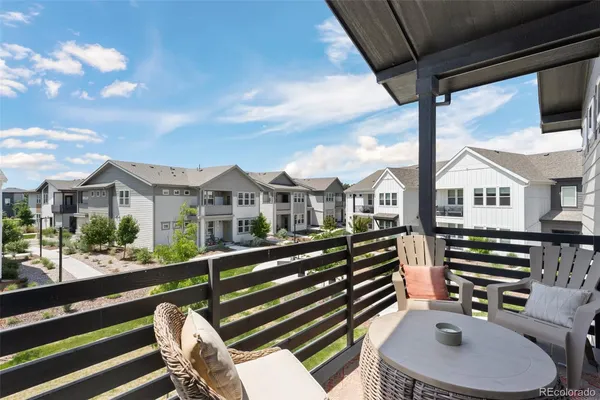 a view of an outdoor sitting space