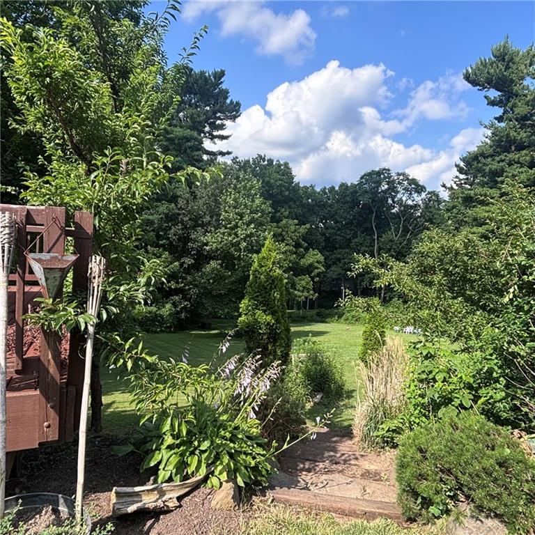 257 Johnston Road Pittsburgh, PA 15241 - Photo 25 of 29 a view of a garden with plants and large trees