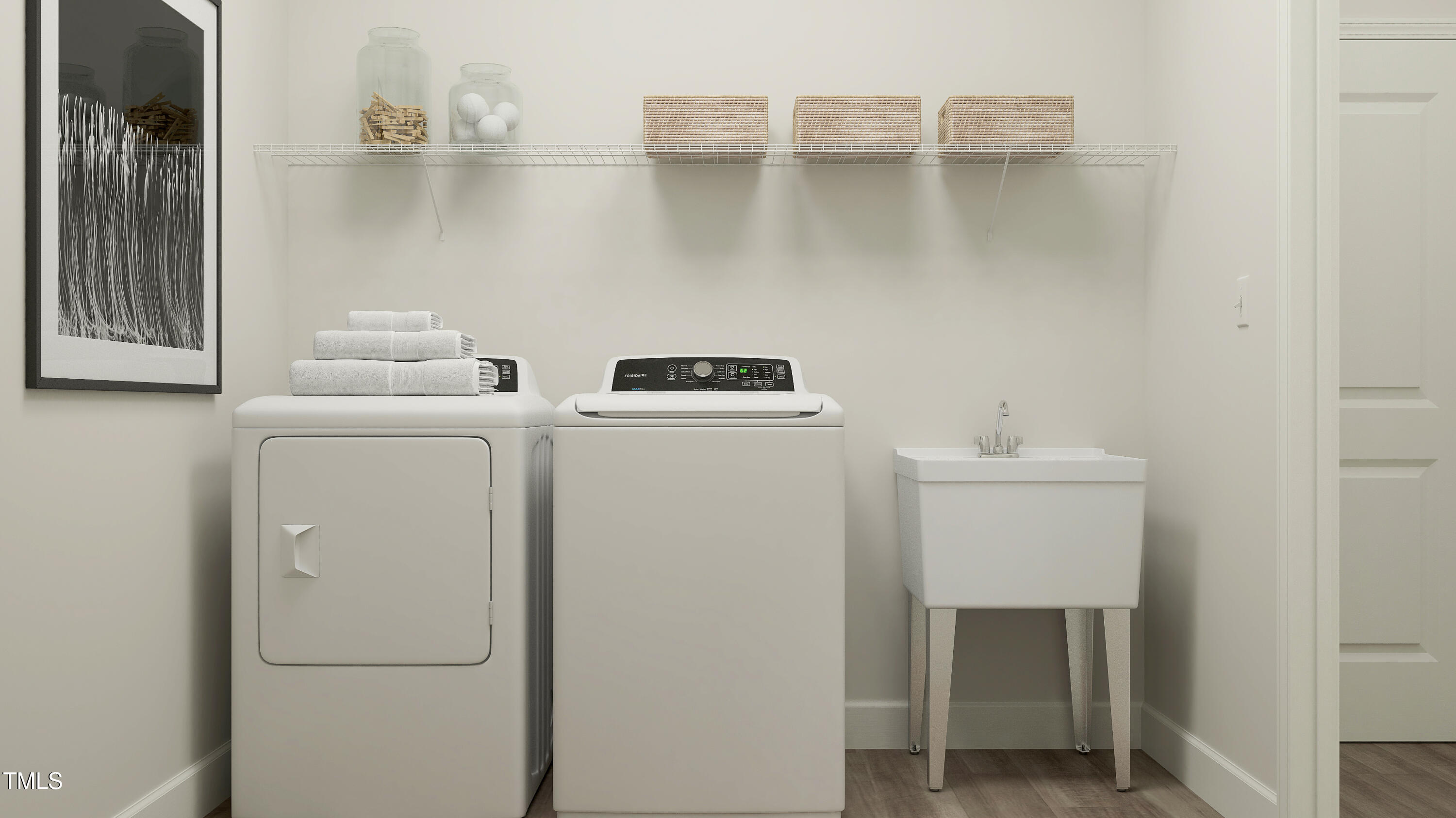 4325 Laurel Pond Way Raleigh, NC 27616 - Photo 17 of 26 a utility room with dryer and washer
