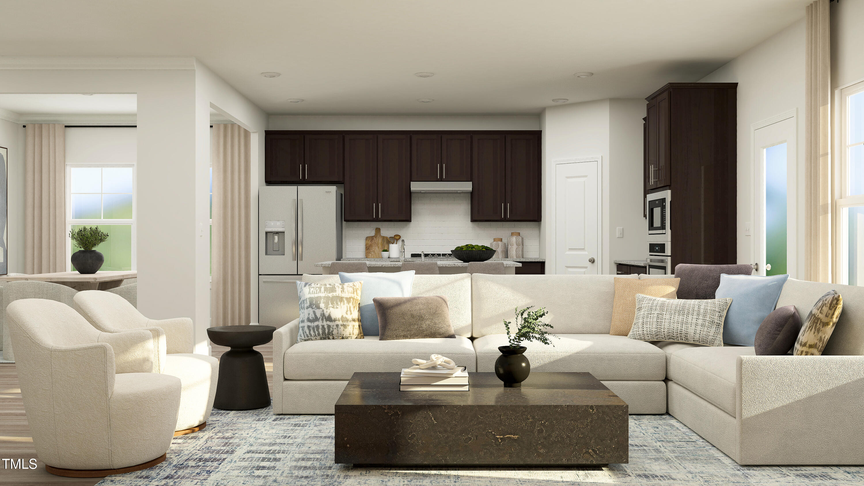 4325 Laurel Pond Way Raleigh, NC 27616 - Photo 5 of 26 a living room with furniture and a large window