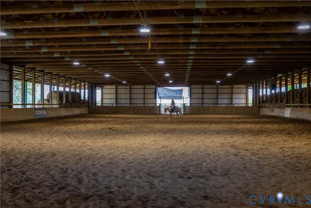a view of lobby with fan