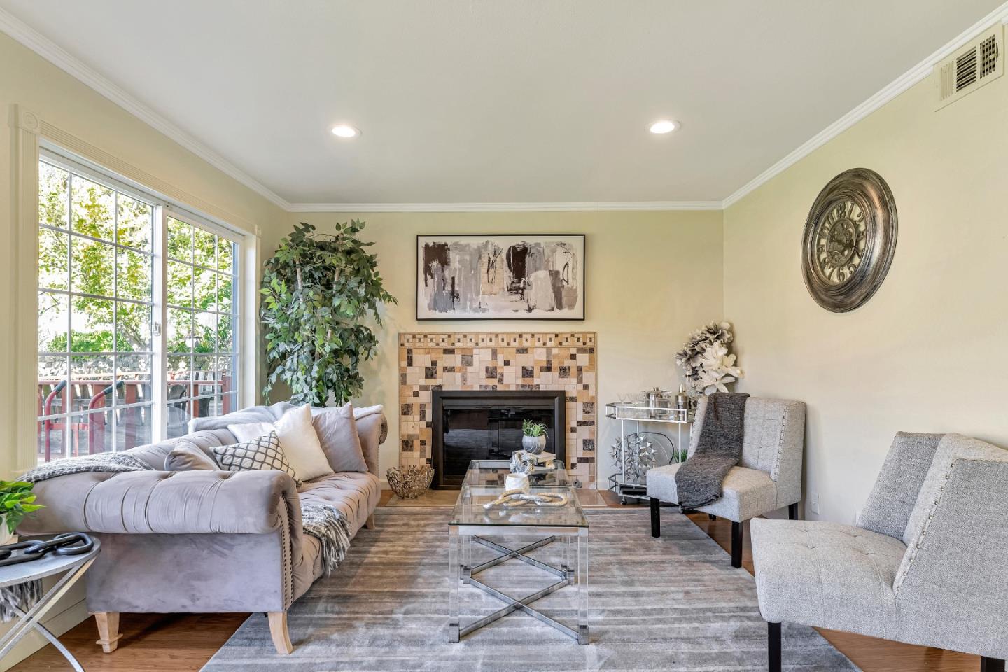 175 Violet Road Hercules, CA 94547 - Photo 3 of 35 a living room with furniture and a fireplace