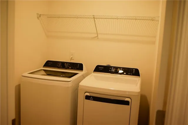 a view of a room with an empty room