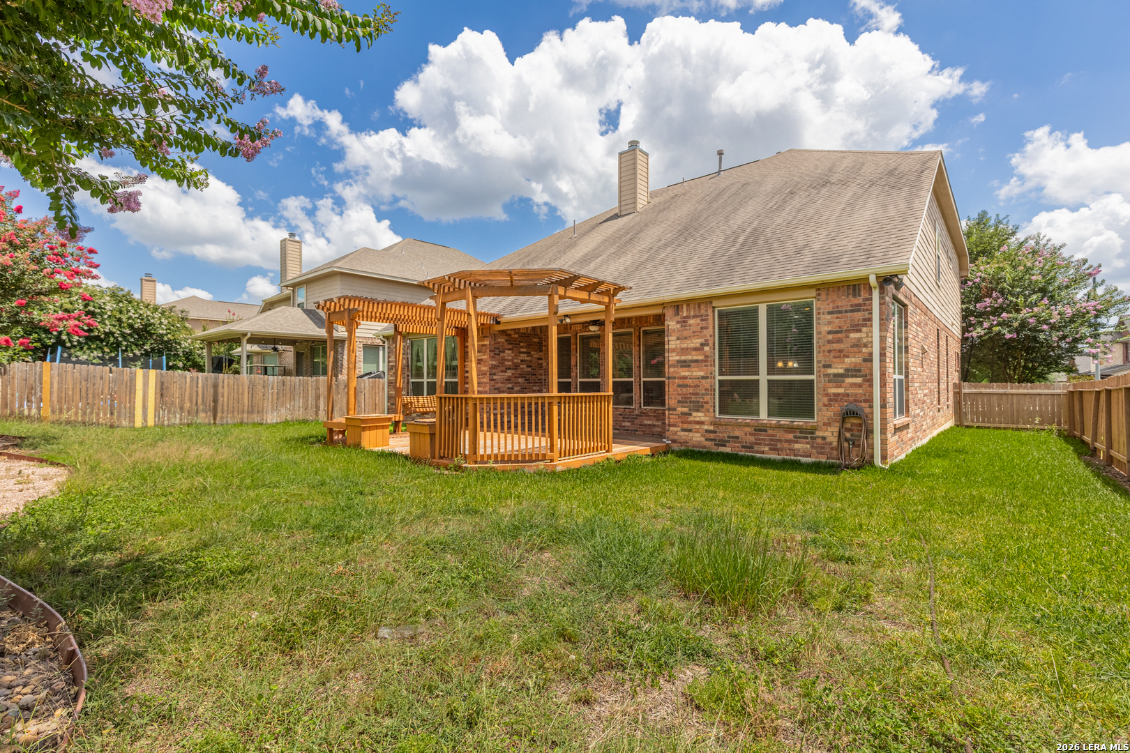 8103 Mystic Chase Boerne, TX 78015 - Photo 45 of 49 a view of a house with backyard and garden