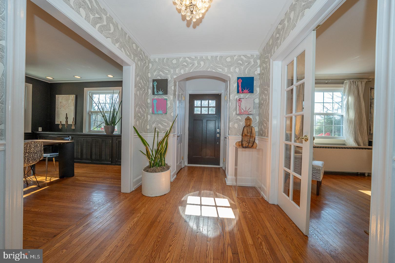 108 South Spring Mill Road Villanova, PA 19085 - Photo 4 of 53 a living room with furniture and a wooden floor