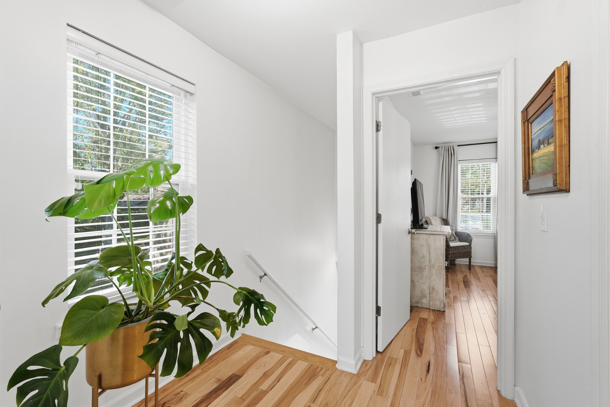 2821 Hazelwood Drive Nashville, TN 37212 - Photo 22 of 32 a living room with furniture and a potted plant