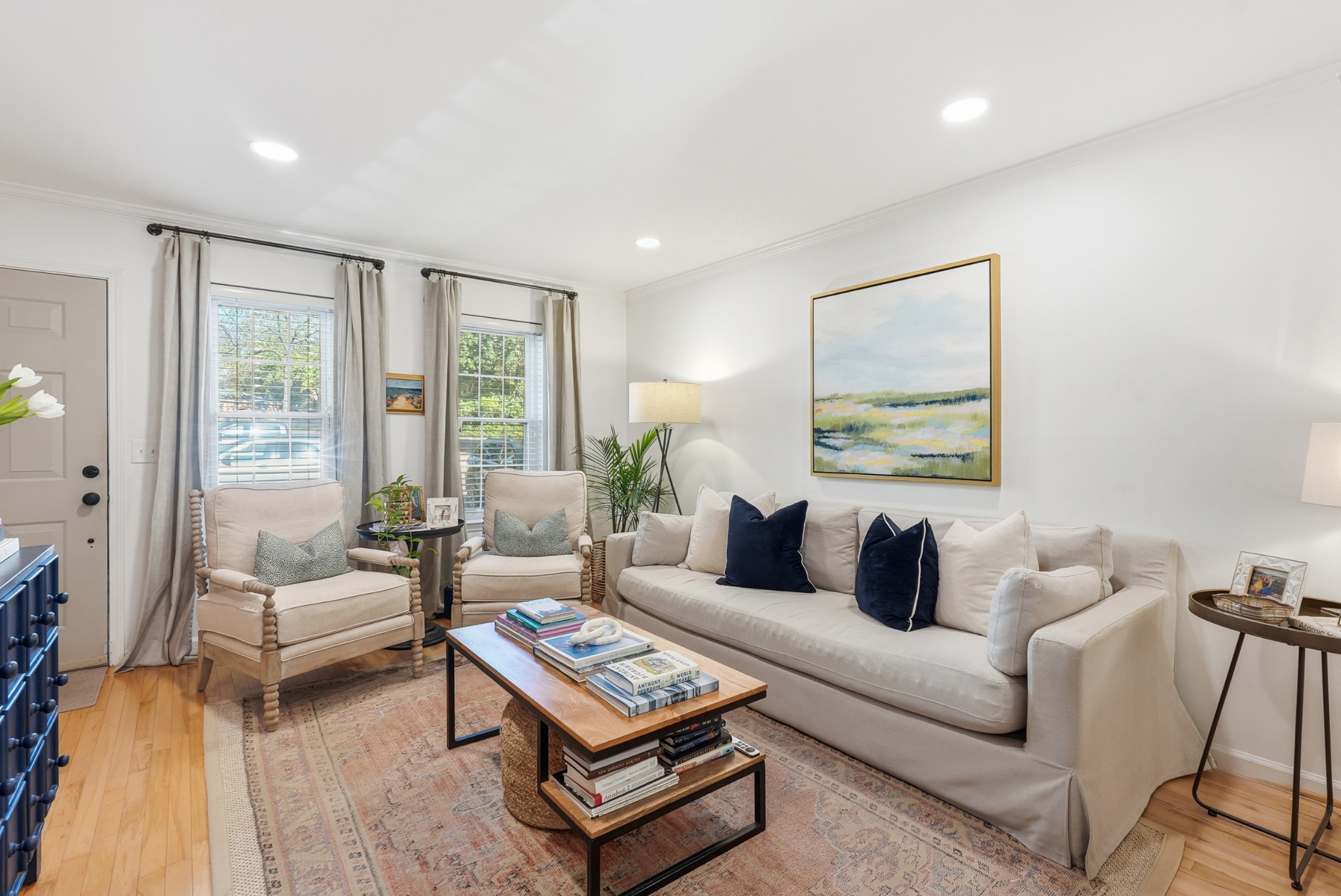 2821 Hazelwood Drive Nashville, TN 37212 - Photo 4 of 32 a living room with furniture and a large window