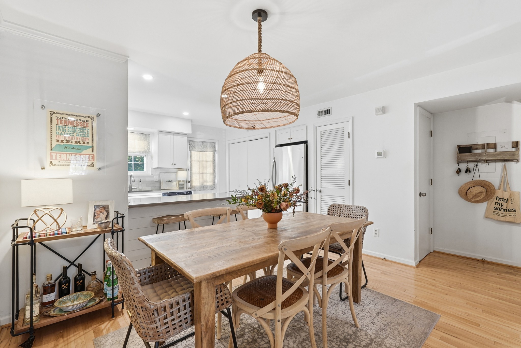 2821 Hazelwood Drive Nashville, TN 37212 - Photo 6 of 32 a view of a dining room with furniture and wooden floor