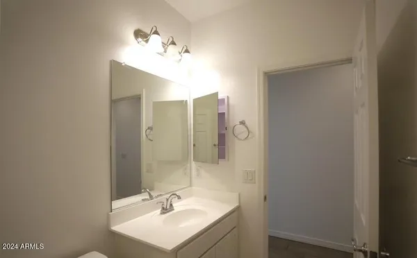 a bathroom with a sink and toilet