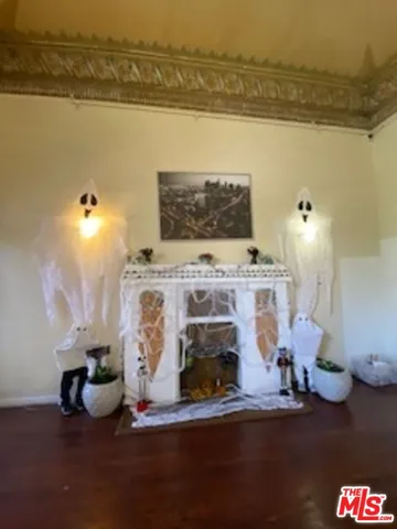 a room with table and chairs