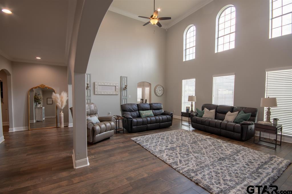 501 Maji Road Whitehouse, TX 75791 - Photo 3 of 12 a living room with furniture and a fireplace
