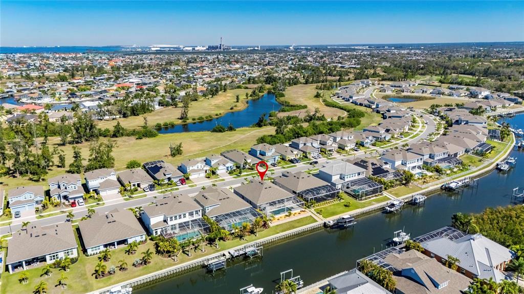 994 Signet Drive Apollo Beach, FL 33572 - Photo 85 of 98 an aerial view of residential houses with outdoor space