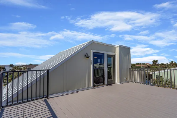 a view of a roof deck