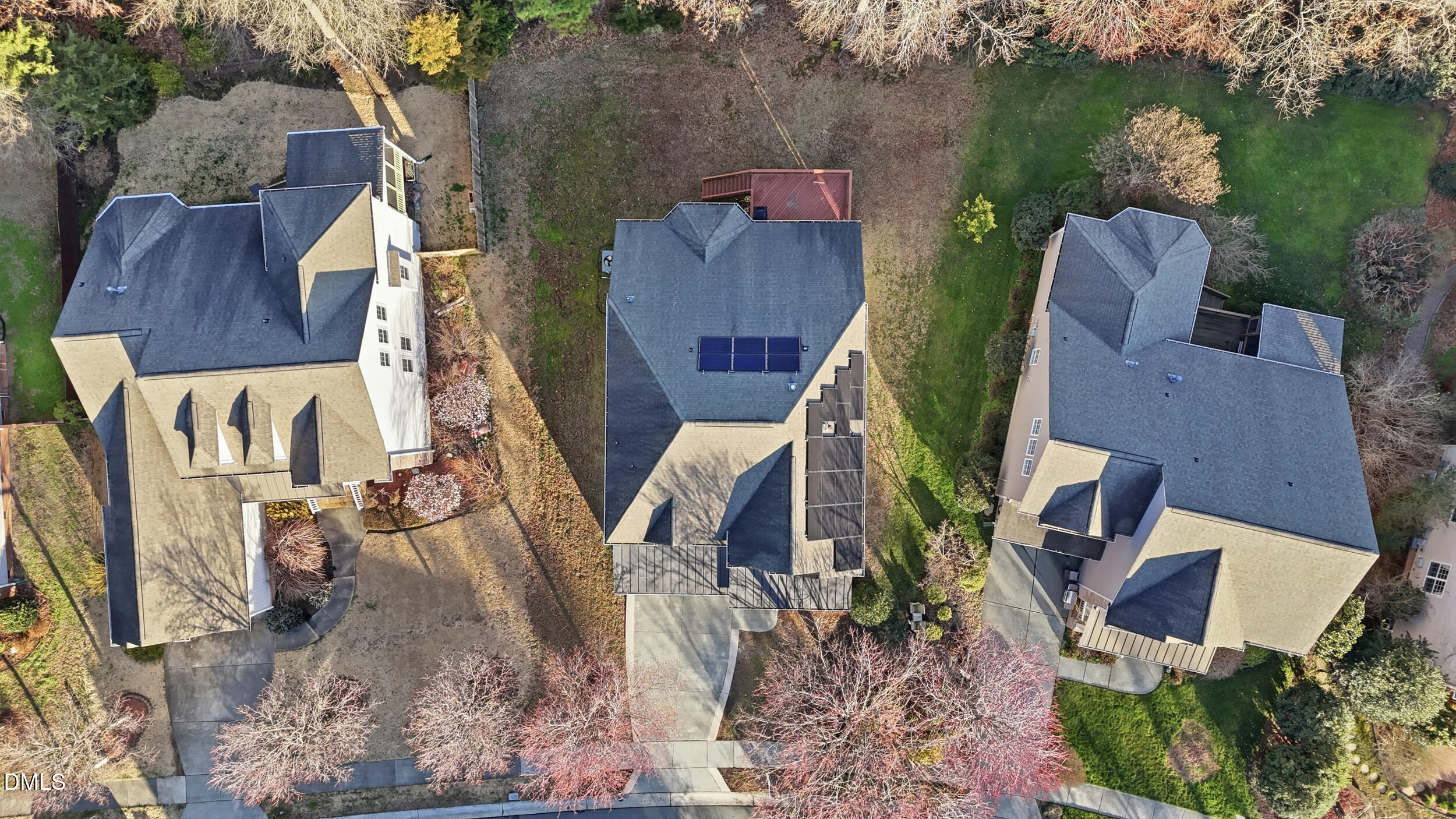 4803 Marena Place Durham, NC 27707 - Photo 38 of 42 an aerial view of a house with outdoor space