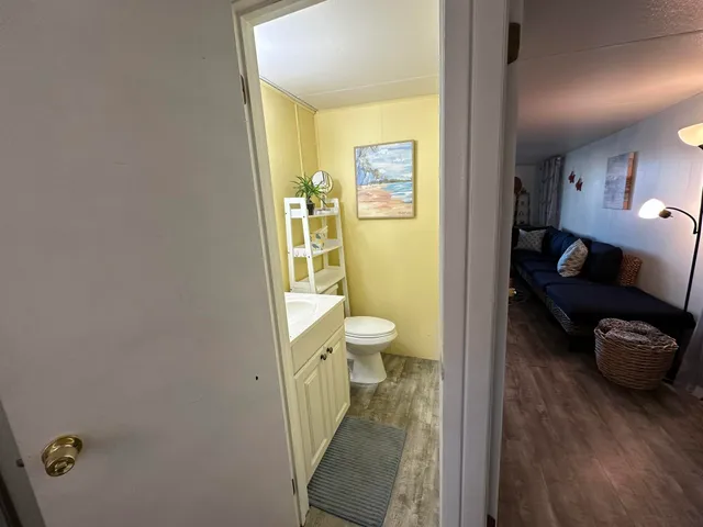 a bathroom with a toilet
