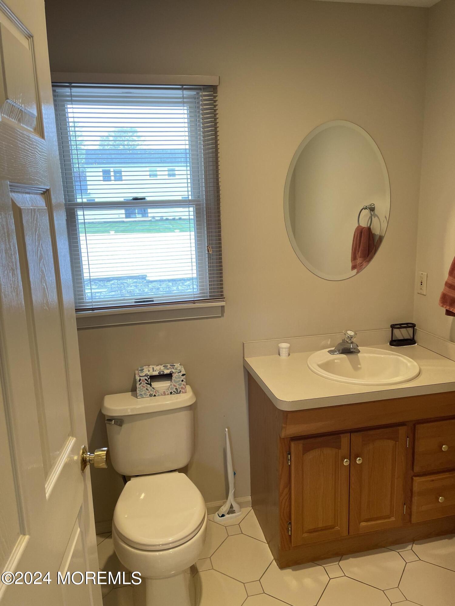 1 Longstreet Road Manalapan, NJ 07726 - Photo 54 of 76 a bathroom with a toilet a sink and a mirror