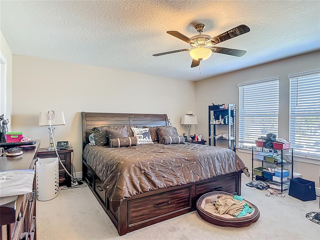 2248 Canopy Terrace Boulevard DeLand, FL 32724 - Photo 26 of 49 a bedroom with a bed and a chandelier