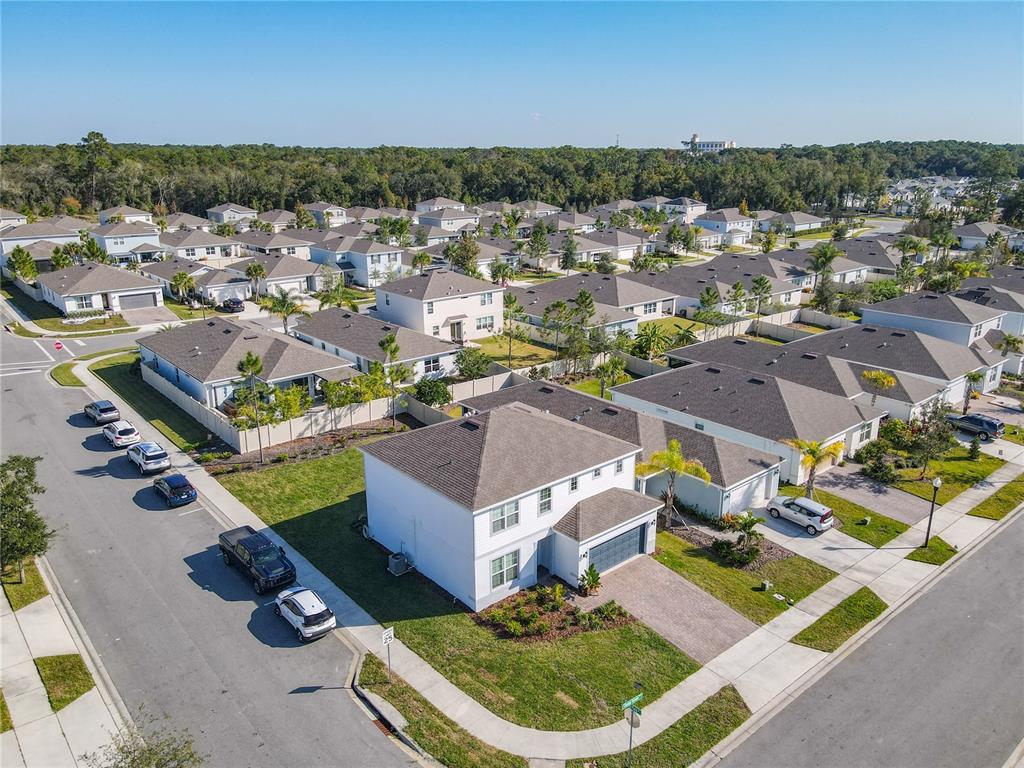 2248 Canopy Terrace Boulevard DeLand, FL 32724 - Photo 42 of 49 an aerial view of residential houses with outdoor space
