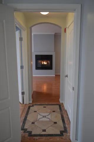 a view of an entryway door