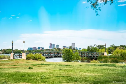 a view of a city with tall buildings